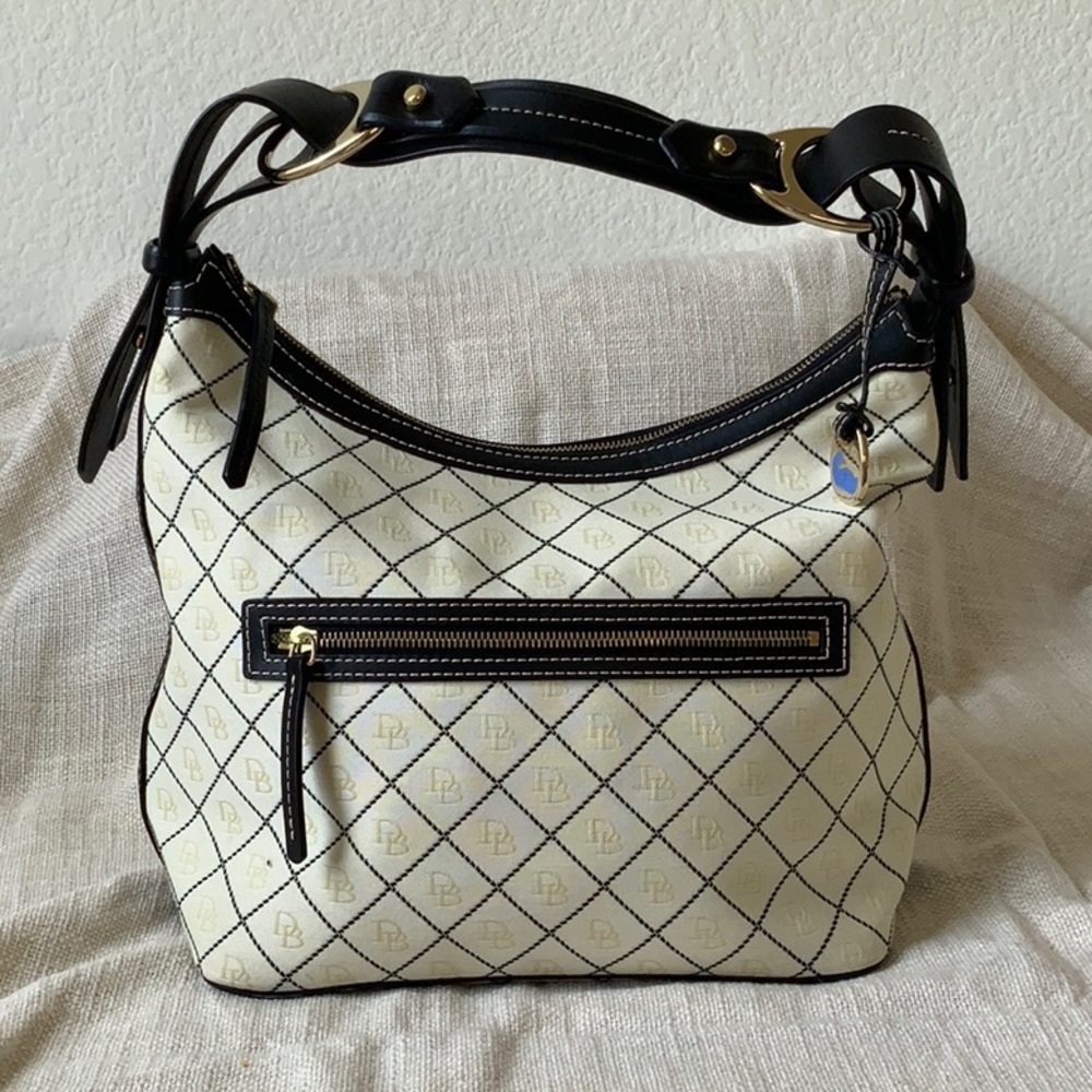 NWOT DOONEY & BOURKE medium canvas/leather slouch